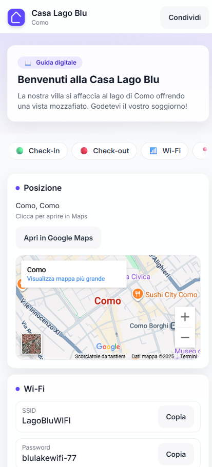 Anteprima guida lato ospite (mobile)